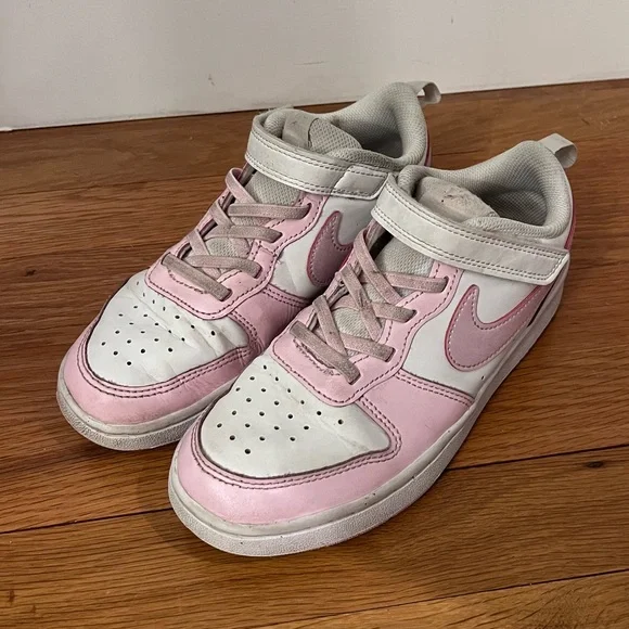 NIKE Pink Court Borough Low Sneakers - Picture 2 of 9